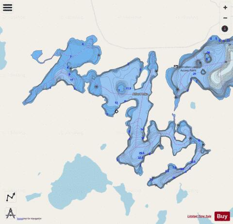 Alford Lake depth contour Map - i-Boating App - Streets
