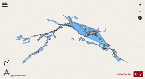 Cobham Lake depth contour Map - i-Boating App - Streets
