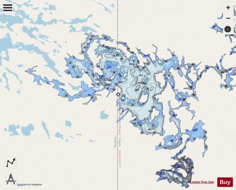 Moar Lake depth contour Map - i-Boating App - Streets