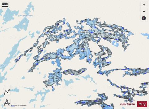Birch Lake depth contour Map - i-Boating App - Streets