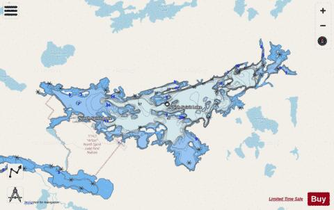 North Spirit Lake depth contour Map - i-Boating App - Streets