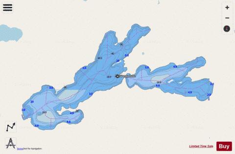 Papaonga Lake depth contour Map - i-Boating App - Streets