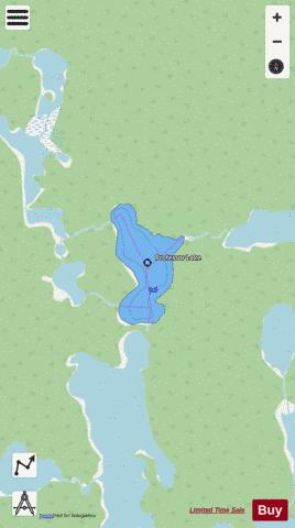 Professor Lake depth contour Map - i-Boating App - Streets