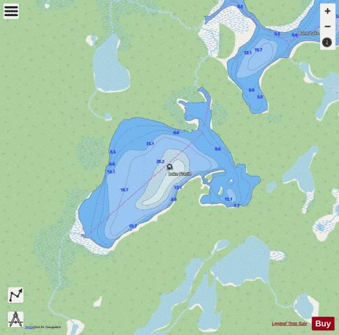 Lake Placid depth contour Map - i-Boating App - Streets