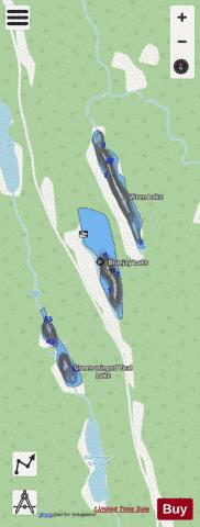 Bluejay Lake depth contour Map - i-Boating App - Streets