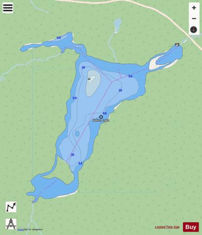 Haken Lake depth contour Map - i-Boating App - Streets