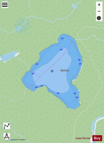 Flatt Lake depth contour Map - i-Boating App - Streets