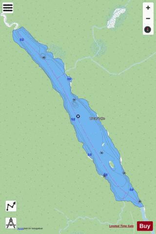 Oscar Lake depth contour Map - i-Boating App - Streets