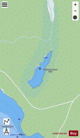 South Moosehorn Lake depth contour Map - i-Boating App - Streets