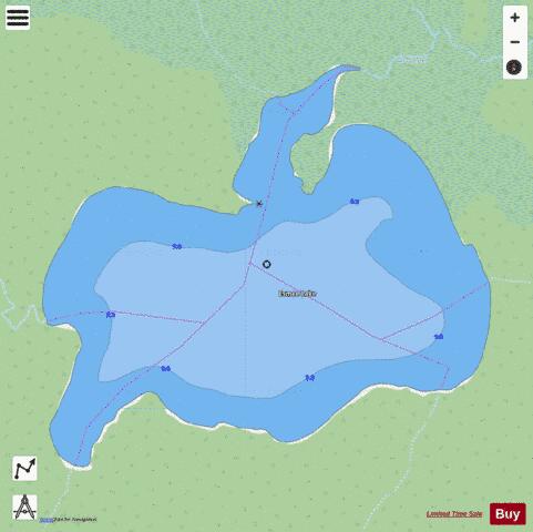 Esmee Lake depth contour Map - i-Boating App - Streets