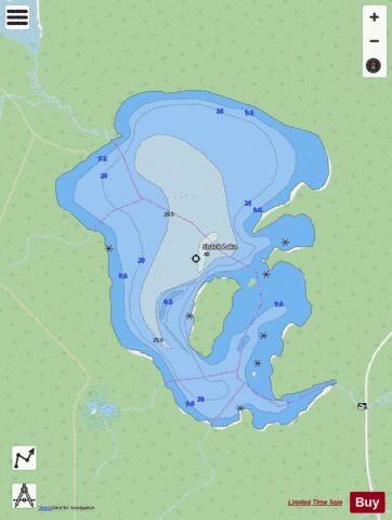 Shack Lake depth contour Map - i-Boating App - Streets