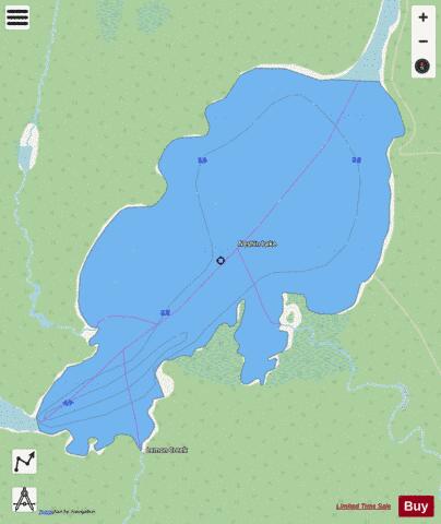Neshin Lake depth contour Map - i-Boating App - Streets