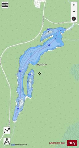 Lisgar Lake depth contour Map - i-Boating App - Streets