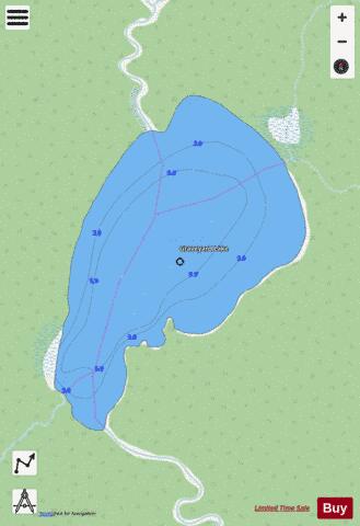 Graveyard Lake depth contour Map - i-Boating App - Streets