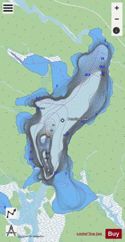 Penelton Lake depth contour Map - i-Boating App - Streets