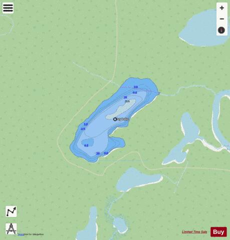Day Lake depth contour Map - i-Boating App - Streets