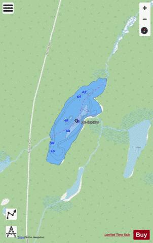 Lac des Isles depth contour Map - i-Boating App - Streets