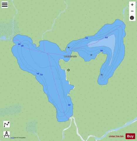 McLeister Lake depth contour Map - i-Boating App - Streets