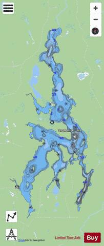 Brunswick Lake depth contour Map - i-Boating App - Streets
