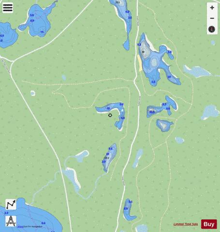 CA_ON_V_103409862 depth contour Map - i-Boating App - Streets