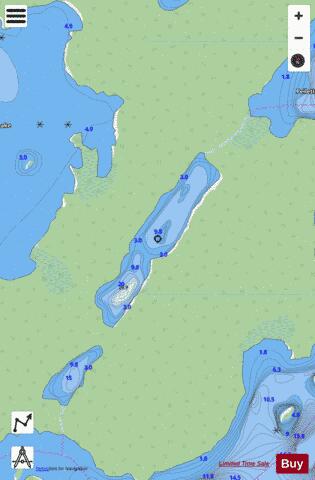 CA_ON_V_103409880 depth contour Map - i-Boating App - Streets