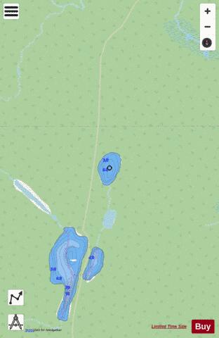 Owens Lake 12 depth contour Map - i-Boating App - Streets