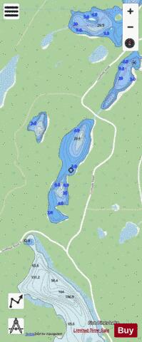CA_ON_V_103409901 depth contour Map - i-Boating App - Streets