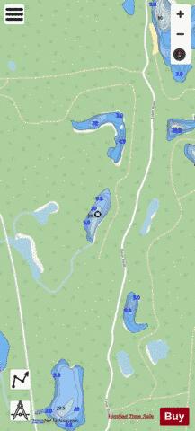 Guilfoyle Lake 35 depth contour Map - i-Boating App - Streets
