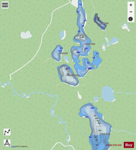 Cecile Lake depth contour Map - i-Boating App - Streets