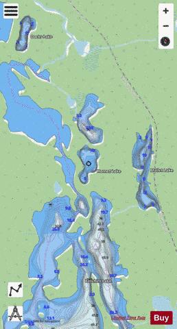 Hornet Lake depth contour Map - i-Boating App - Streets