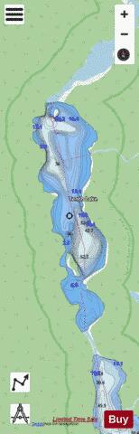 Tenth Lake depth contour Map - i-Boating App - Streets