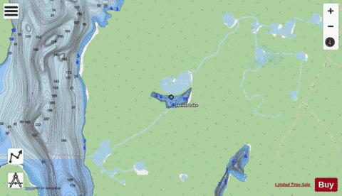 Helen Lake depth contour Map - i-Boating App - Streets