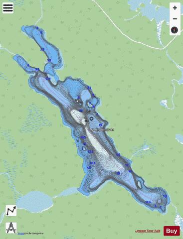 Northpoint Lake depth contour Map - i-Boating App - Streets