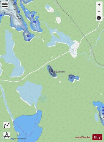 Wright's Lake depth contour Map - i-Boating App - Streets