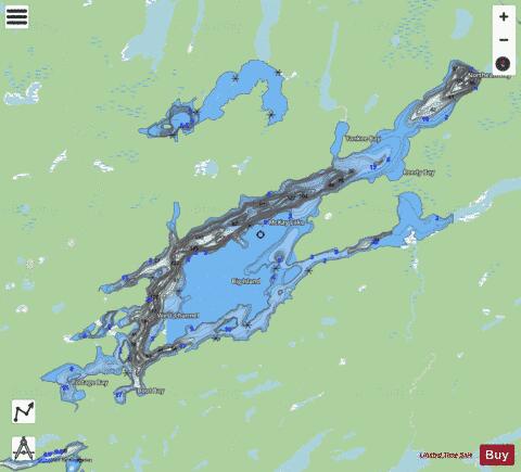 McKay Lake depth contour Map - i-Boating App - Streets