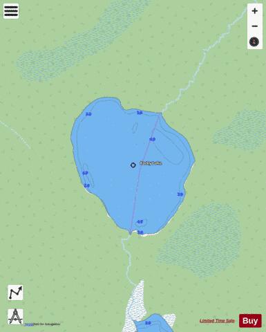 Korky Lake depth contour Map - i-Boating App - Streets