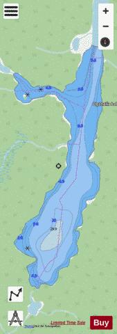 Ogahalla Lake depth contour Map - i-Boating App - Streets