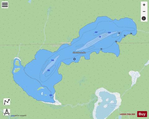 Shacabac Lake depth contour Map - i-Boating App - Streets