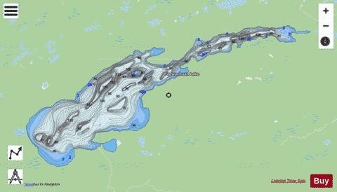 Pagwachuan Lake depth contour Map - i-Boating App - Streets