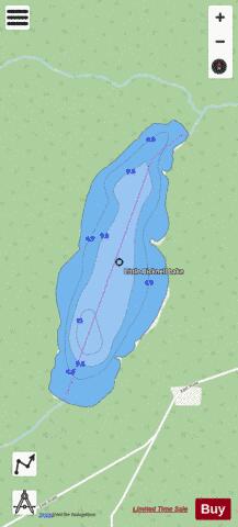 Little Bicknell Lake depth contour Map - i-Boating App - Streets