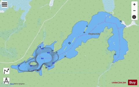 Seagram Lake depth contour Map - i-Boating App - Streets