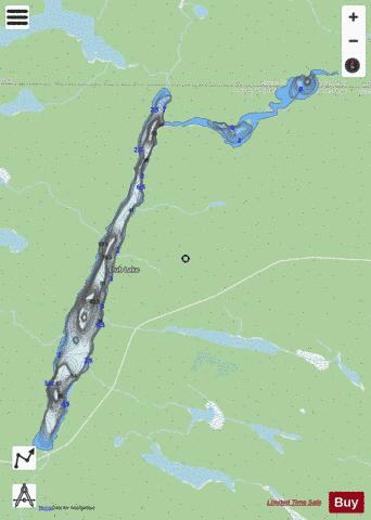 Club Lake depth contour Map - i-Boating App - Streets