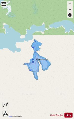 Gratton Lake depth contour Map - i-Boating App - Streets