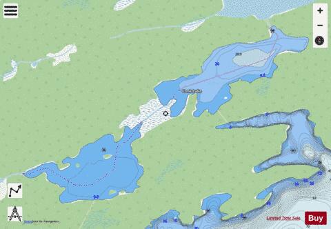 Conk Lake depth contour Map - i-Boating App - Streets
