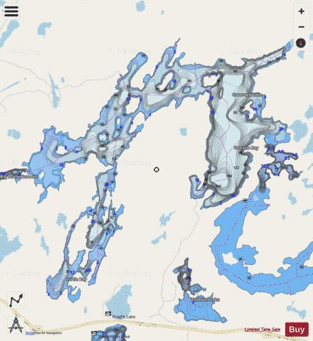 Crowrock Lake depth contour Map - i-Boating App - Streets