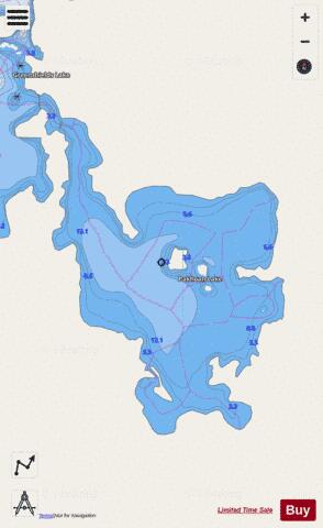 Pakhoan Lake depth contour Map - i-Boating App - Streets
