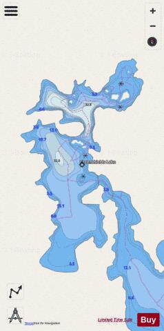 Greenshields Lake depth contour Map - i-Boating App - Streets