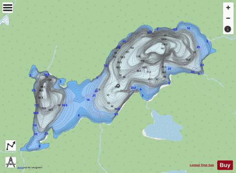 Darragh Lake depth contour Map - i-Boating App - Streets