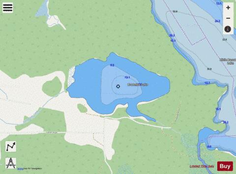 Brownlee Lake depth contour Map - i-Boating App - Streets