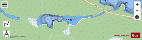Huston Lake depth contour Map - i-Boating App - Streets